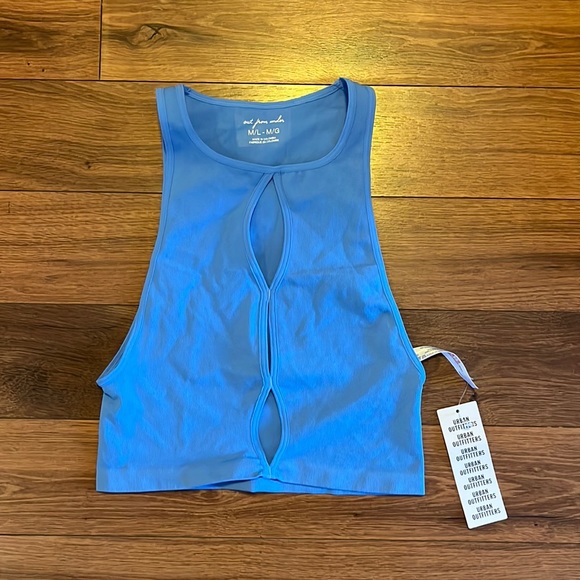 NWT* UO out from under violetta seamless cutout bra top blue - Picture 5 of 8